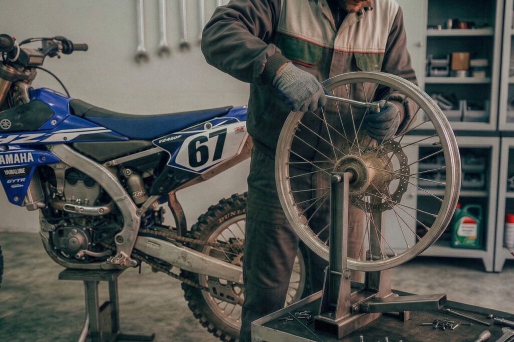 Centrowanie kół motocyklowych